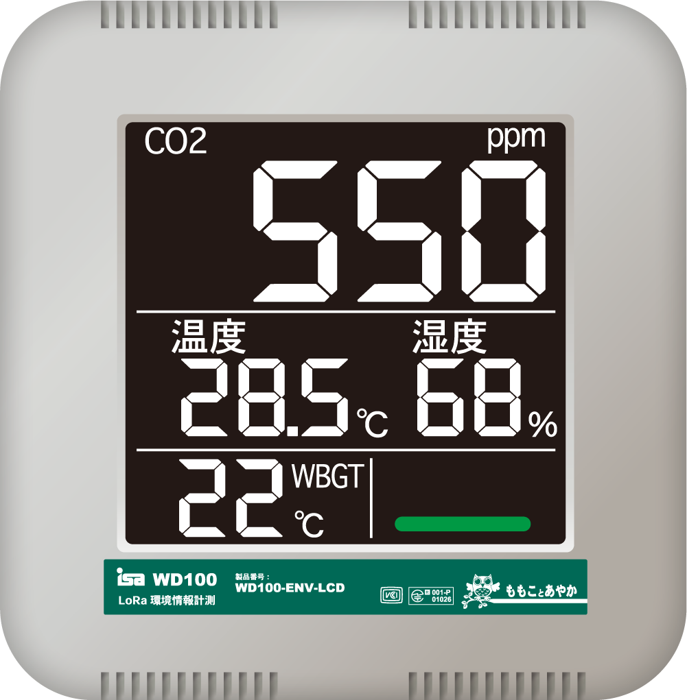 熱中症/換気対策】温湿度CO2濃度計測＆見張るくんPROが警告 | アイエス