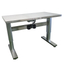 Electric height-adjustable work table (stainless steel tabletop)