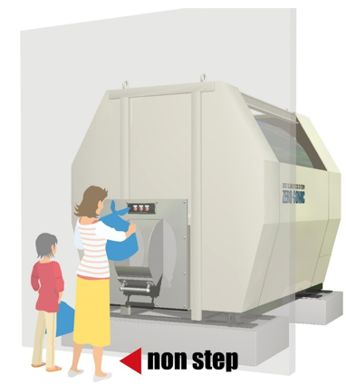 バリアフリー型ゴミ貯留排出機『ゼロゴミック』