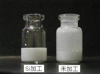 ガラス容器のシリコーンコーティング