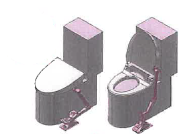 後付簡単便座・便フタ開閉ユニット『フタ助』