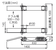 育良精機　ドラムローラー　（１０２０７）　ＩＳＲ−１２００　１台　（直送） ドラムローラー『ISR-1200』 | 育良精機 - Powered by イプロスものづくり