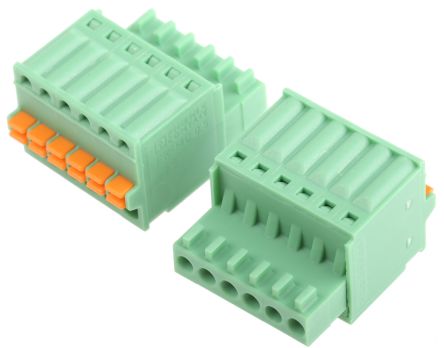 Phoenix Contact 基板用端子台 5.08mmピッチ 3極 緑 1796005