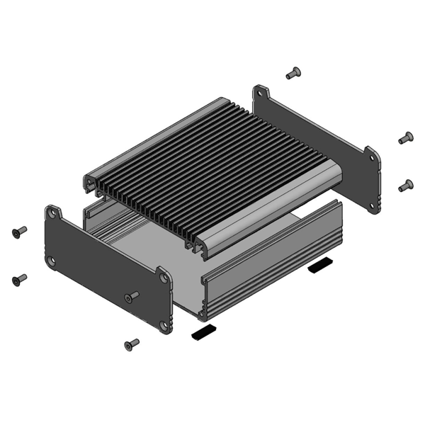 限定セール，格安 A-Tech Fabrication 総アルミファンレス PCケース