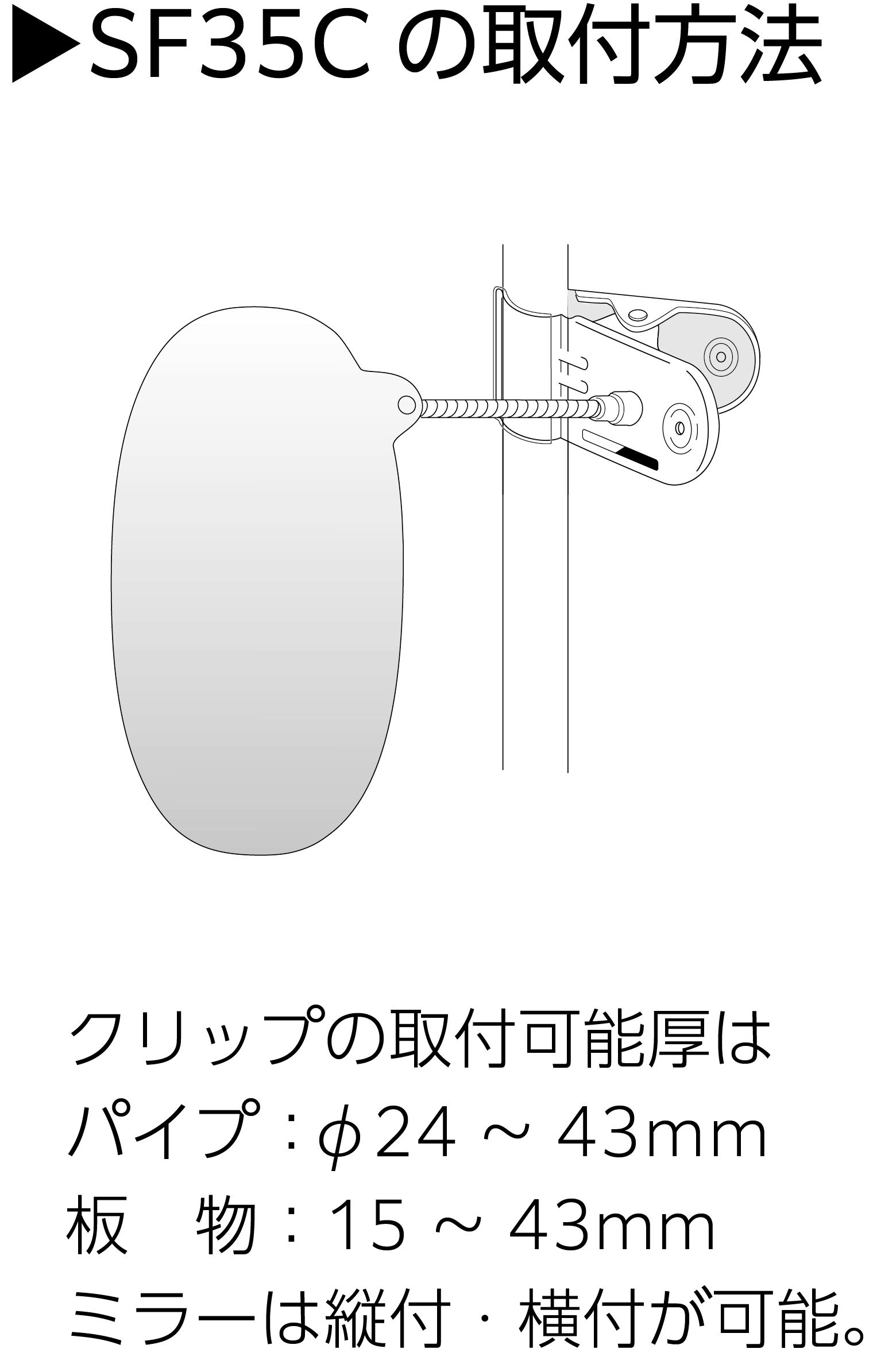 カーブミラー・安全ミラー・防犯ミラーの『スーパーオーバル
