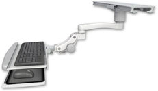 上向き水平スライドレール モニターアーム | アクアス - Powered