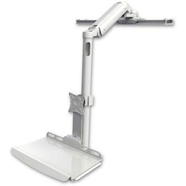 上向き水平スライドレール モニターアーム | アクアス - Powered