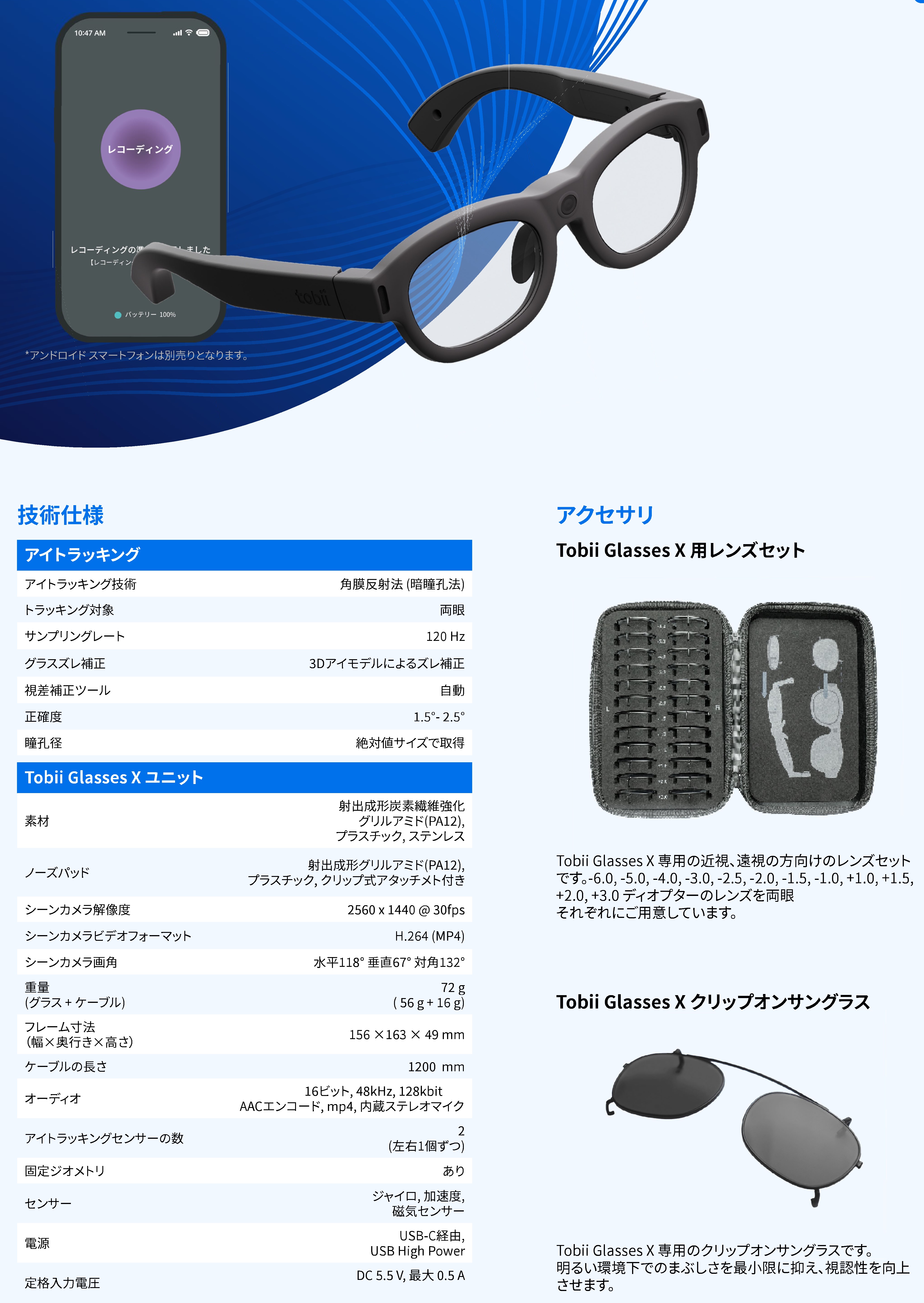がちゃめ Eye Tracking Smart Glasses Tobii Glasses X | 三共精機 - Powered by