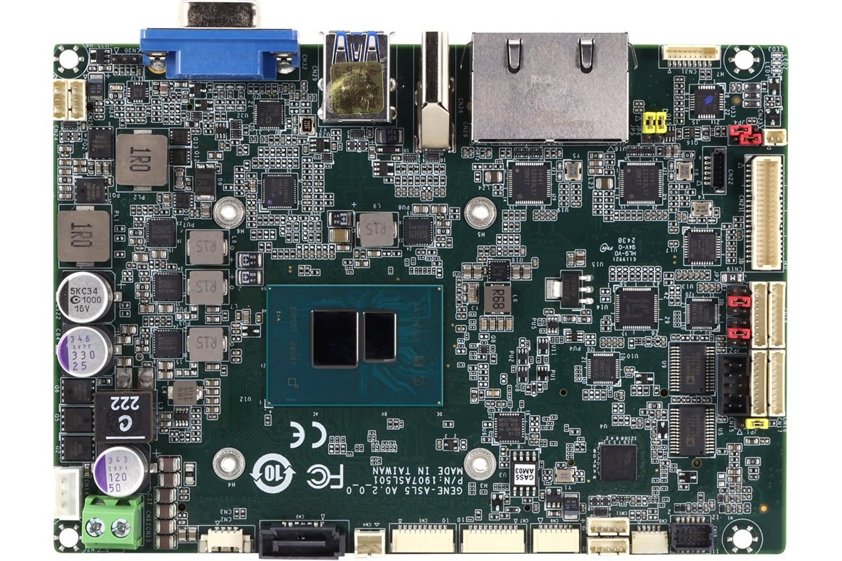 AAEON　3.5インチ規格組込み用ファンレスCPUボード　Intel Braswell N3160搭載　COM×6＋タッチコントローラ付モデル　GENE-BSW5-0002 3.5\u201d SubCompact Board with Intel® Core™ i7⁄i5⁄i3⁄Celeron